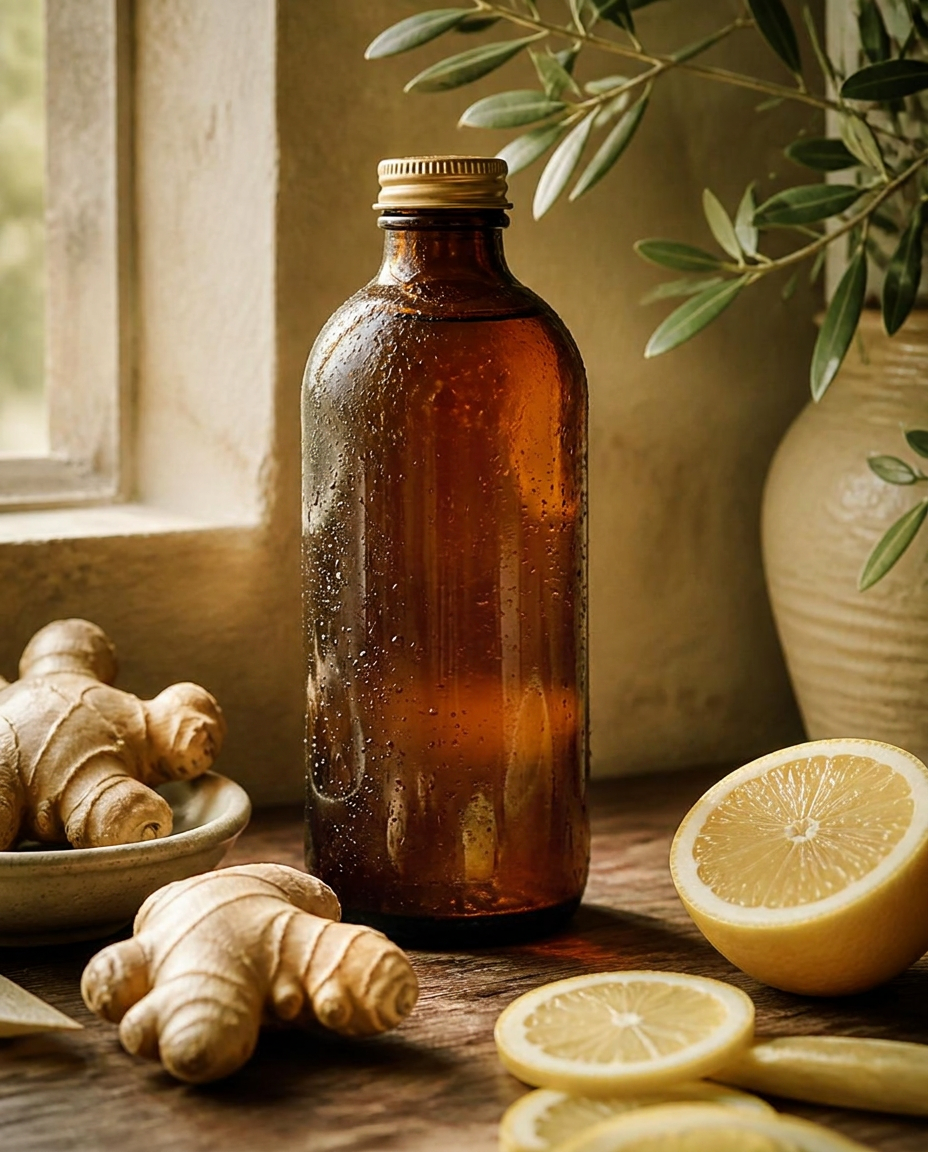 Kombucha jengibre y limón